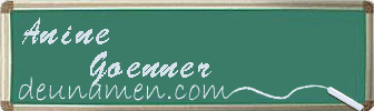 Anine Goenner Visitenkarte